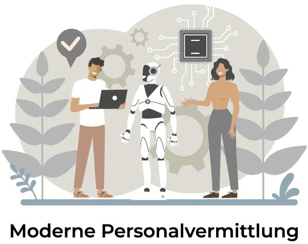 moderne personalvermittlung robot recruiting